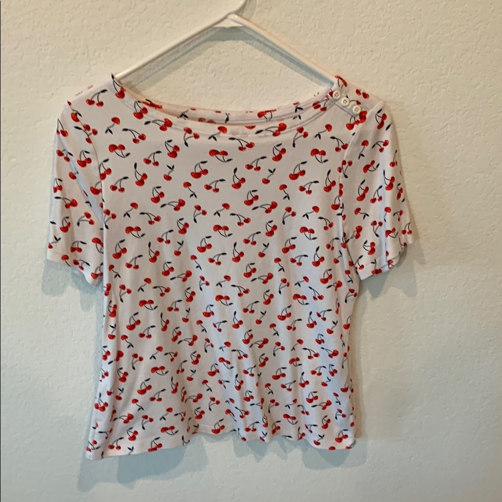 Cherry Print Women's Top